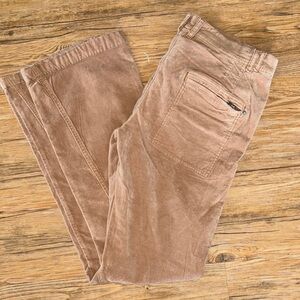 Free People Tan Boot Cut Corduroy Pants